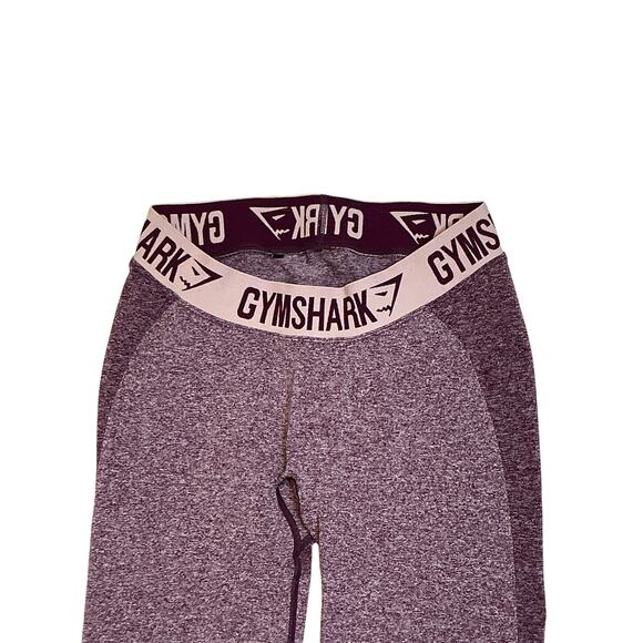 GYMSHARK Flex Long Sleeve Crop Top/Legging Set Bundle Dark Ruby Purple Women's M - Picture 6 of 16